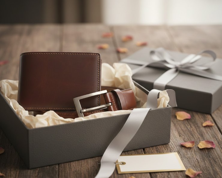 Kožni novčanik ili kaiš za poklon