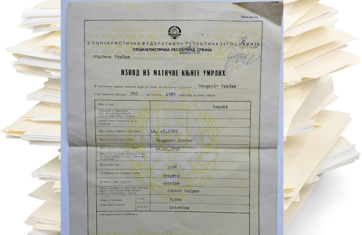 Izvod iz matične knjige umrlih ključan je za ostavinu, penziju, banke; preporučuju se više kopija.