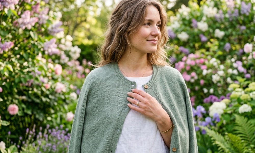 Kardigan i tanki džemper