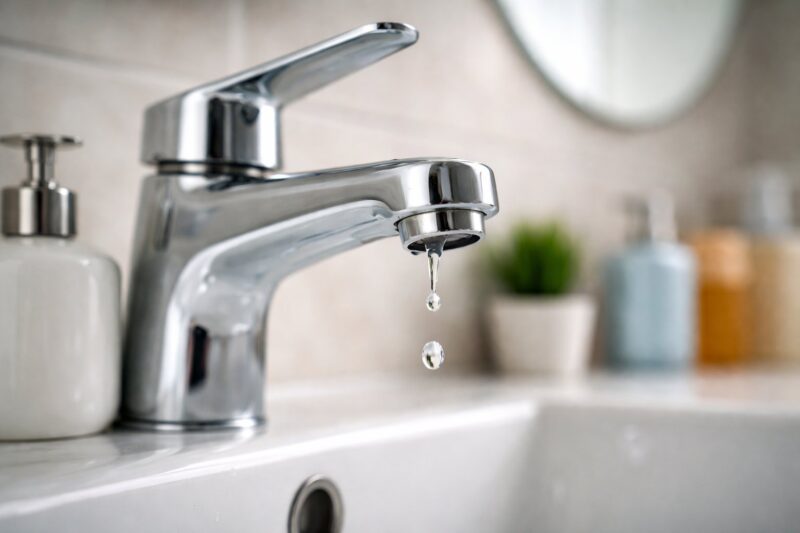 Slavina koja curi usled kvara