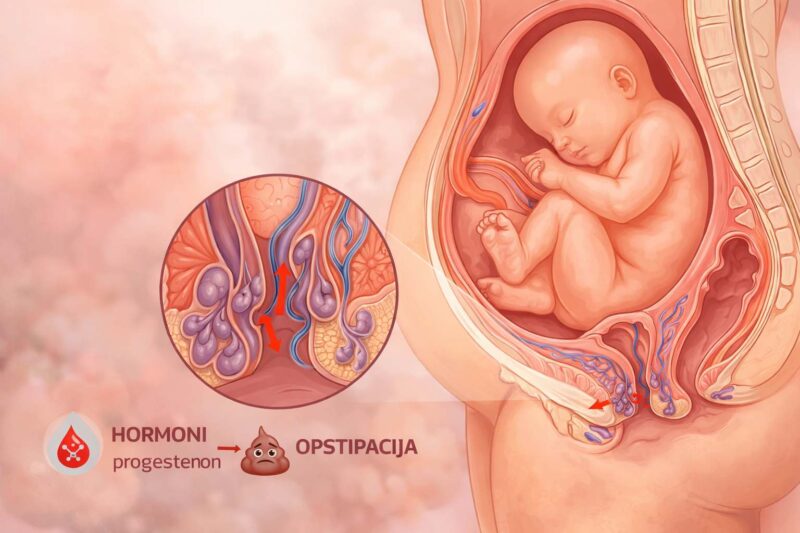 Prikaze pritiska bebe na matericu tokom trudnoce