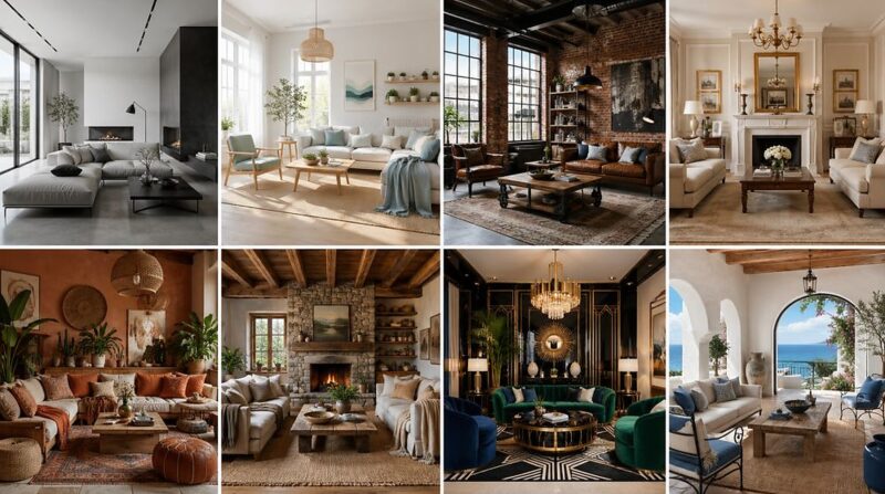 Uređenje dnevne sobe prema stilu